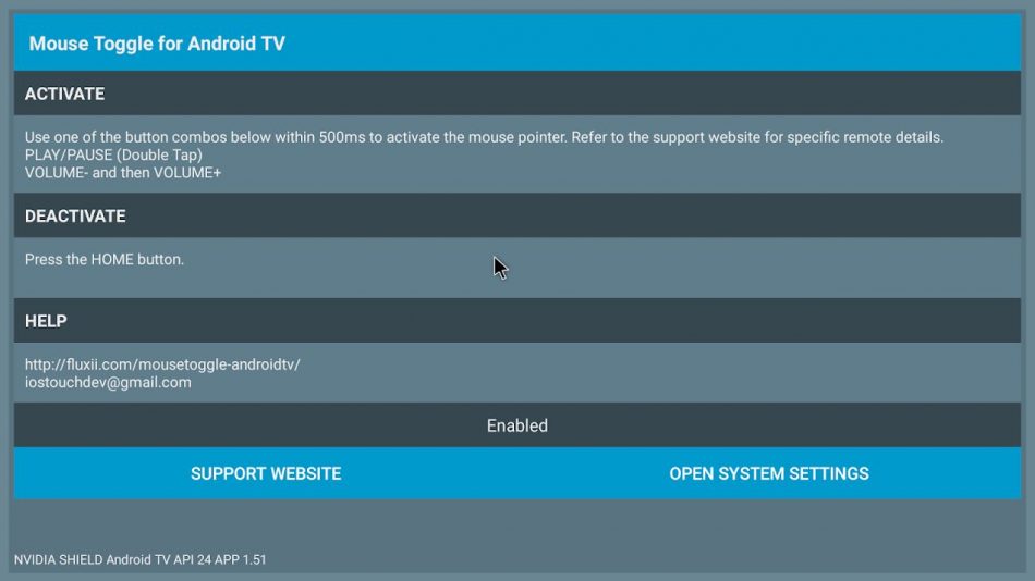 Mouse Toggle Code Mouse Toggle for Android TV
